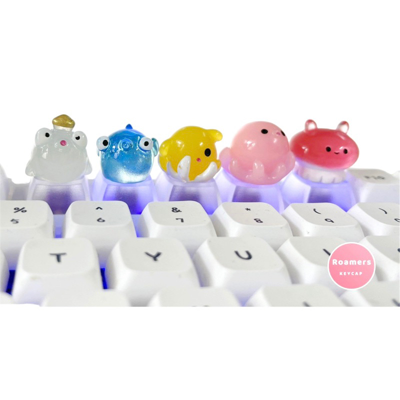 Tri Keycap Sea Creatures Idiot Unrivaled Odd Keyboard Button 