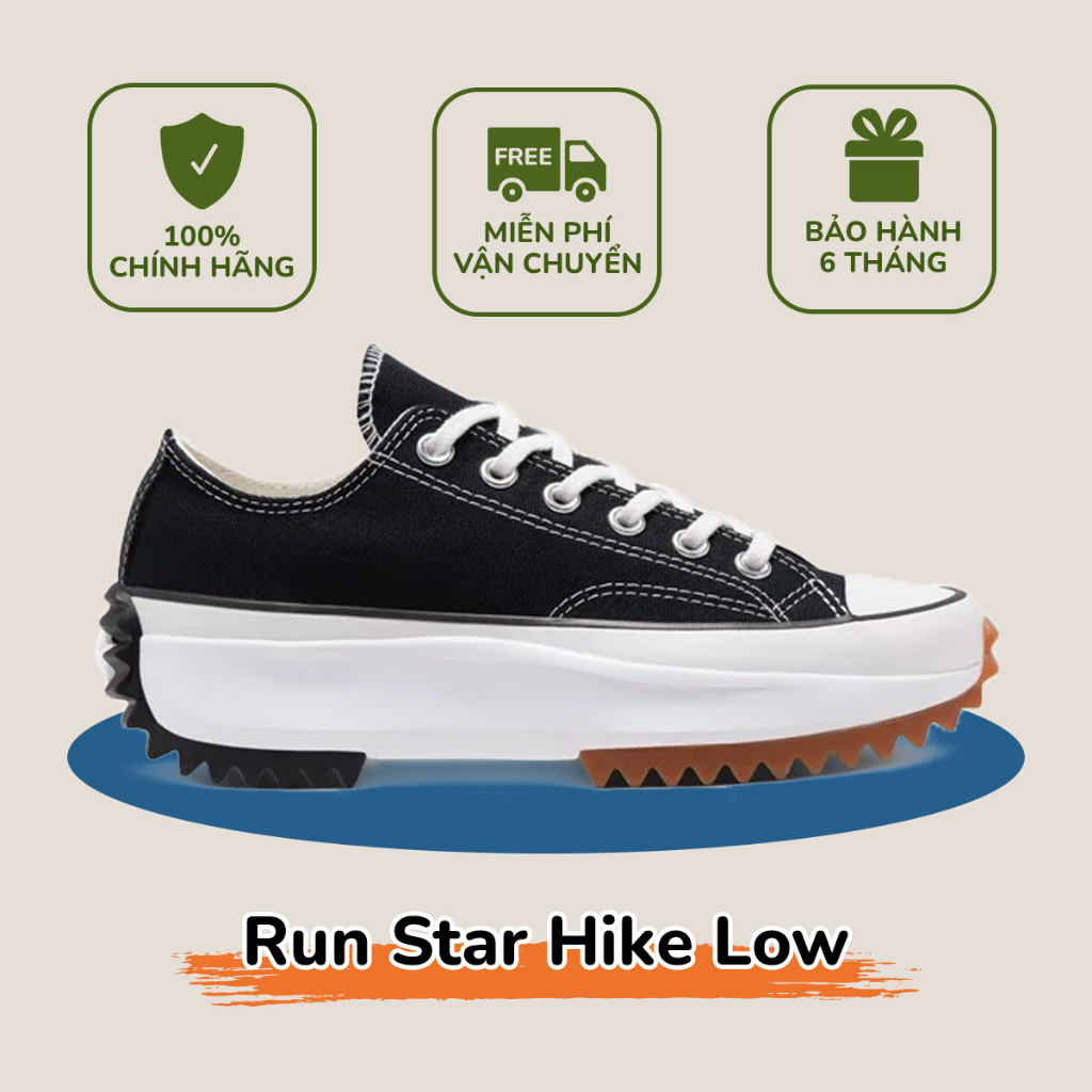 [Genuine] Converse Run Star Hike low Canvas HIGH Shoes (Hk-Dt) | Shopee ...