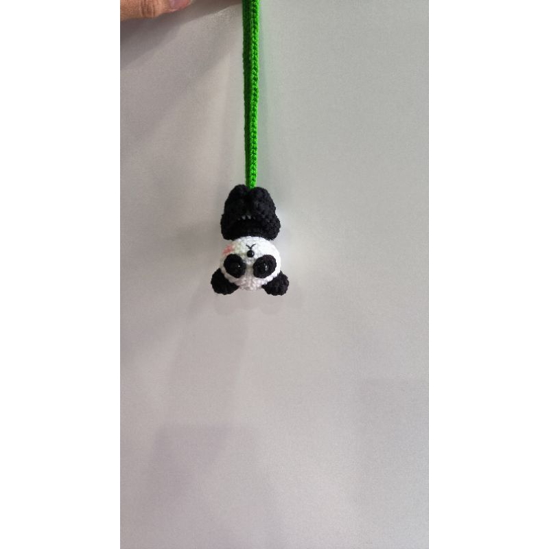 Handmade wool swing panda keychain (Real photo) | Shopee Philippines
