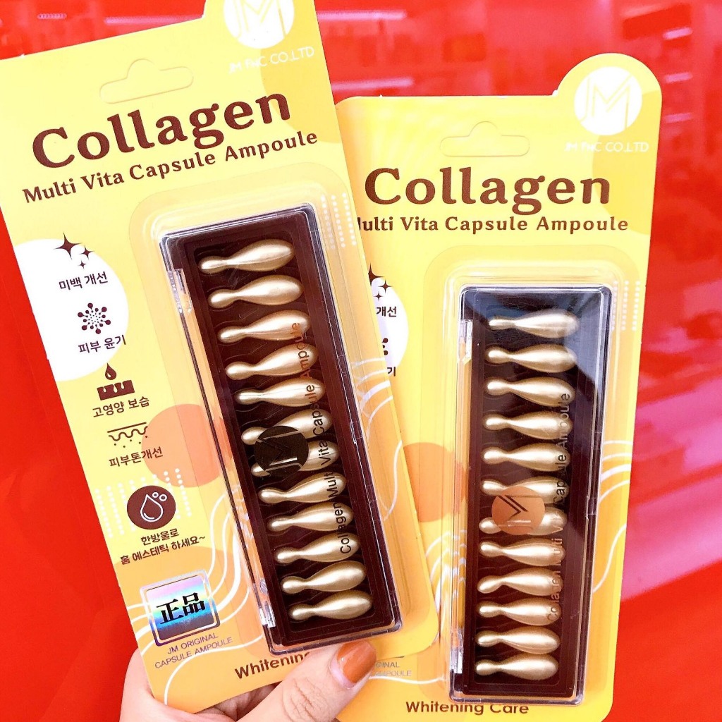 Multi Vita Capsule Ampoule Collagen Serum Essence 400mg Shopee