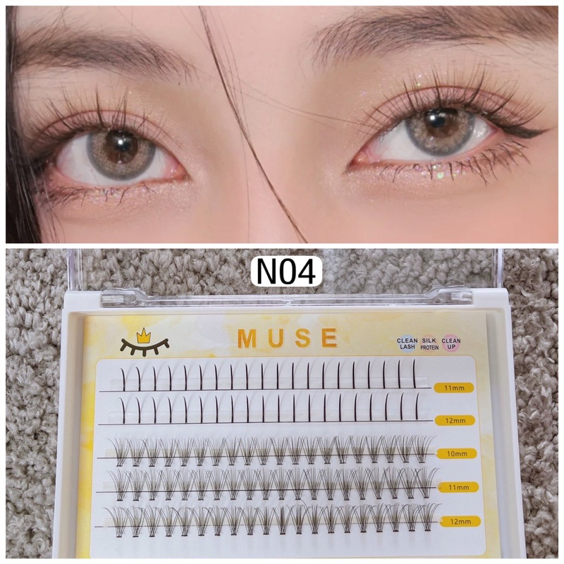 Product Set Of False Eyelashes, Self-Separating MUSE Eyelashes | Shopee ...