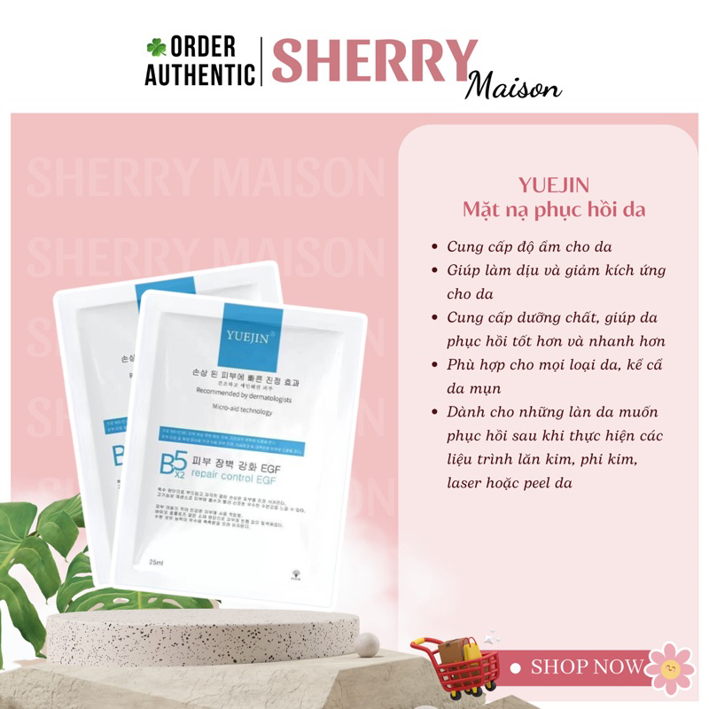 Yuejin B5 Mask Restores Damaged Skin, Sensitive treatment | Shopee ...