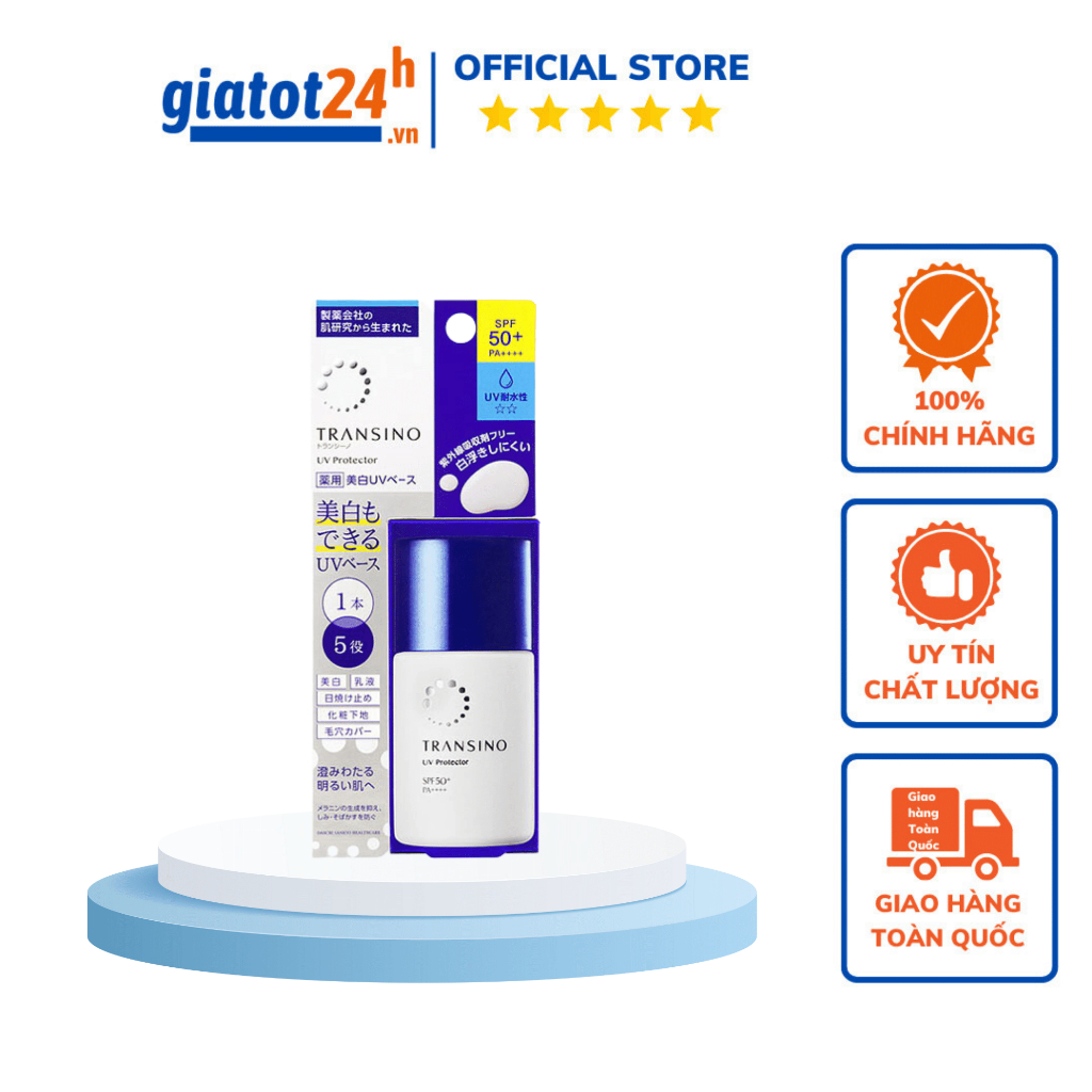 Transino Whitening UV Protector SPF50 / PA++ + 30mL Japanese Whitening