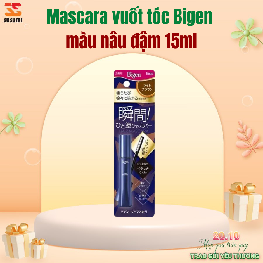 Bigen Hair Mascara In Dark Brown (15ml) | Shopee Philippines