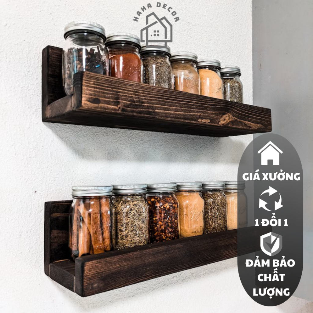 Spice Shelves Wooden Shelves studio Decoration With Paint To Protect