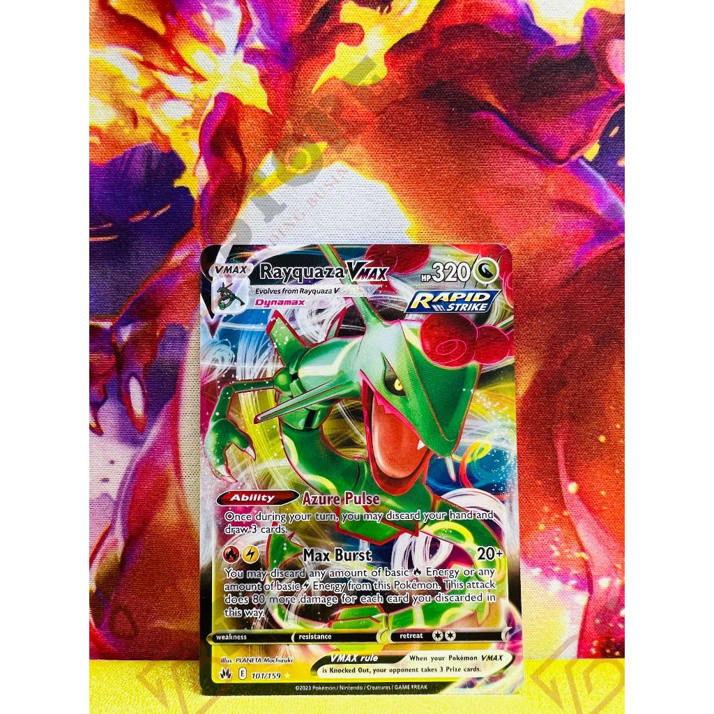 Pokémon Rayquaza VMAX Card - 101 /159 - Ultra Rare | Shopee Philippines