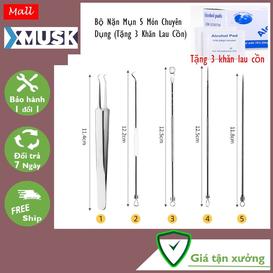 Premium Acne Extraction Set, XMUSK Spa Specialized Acne Extractor to ...