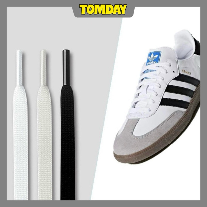 [Tomday] Adidas Samba Replacement Shoe Laces 120cm Long Black and White