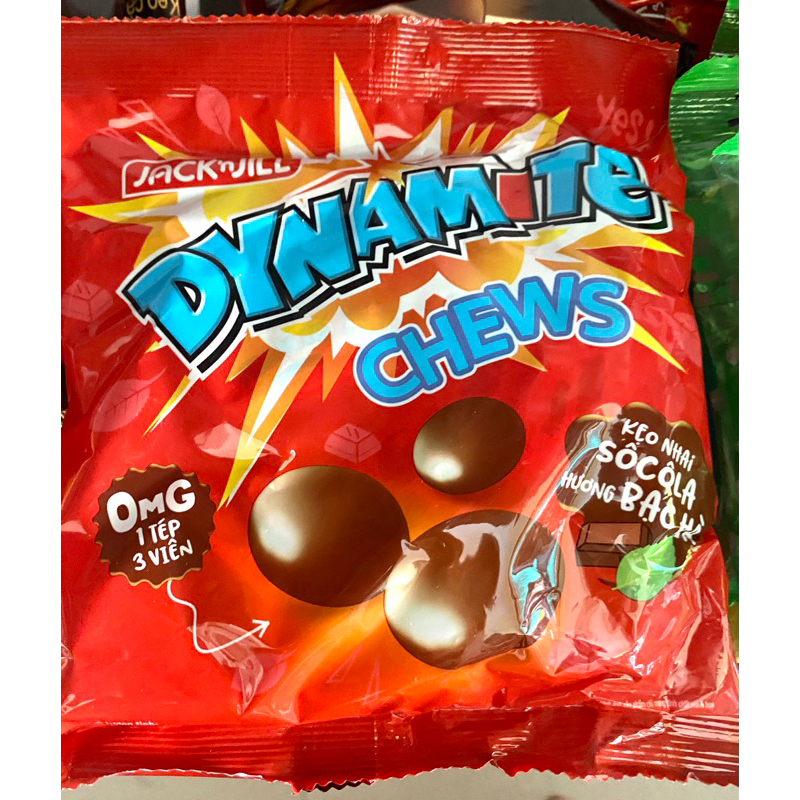 Dynamite Chews Choco Mint Candy 3 Capsules Mint Candy (Pack 125g