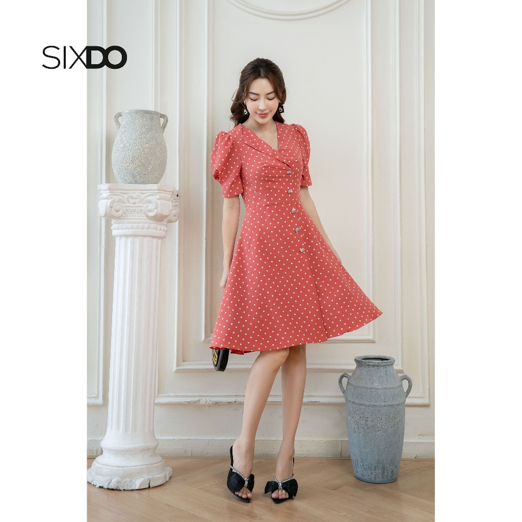 Sixdo Flared Mini Woven Dress (Floral Mini Woven Dress) | Shopee ...