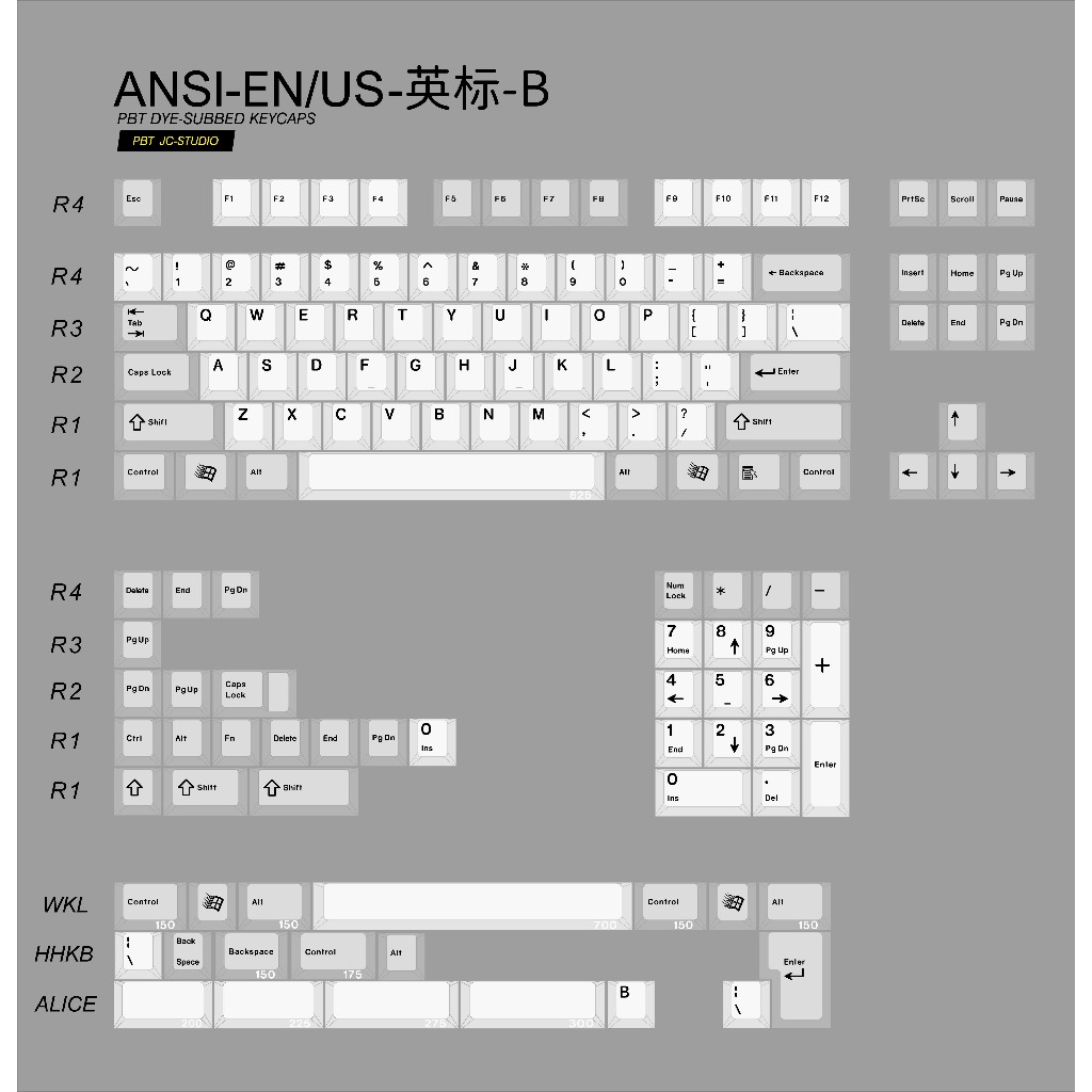 [HN - Hcm EXPRESS] Mechanical keyboard button set | Jc ANSI PBT Dyesub ...