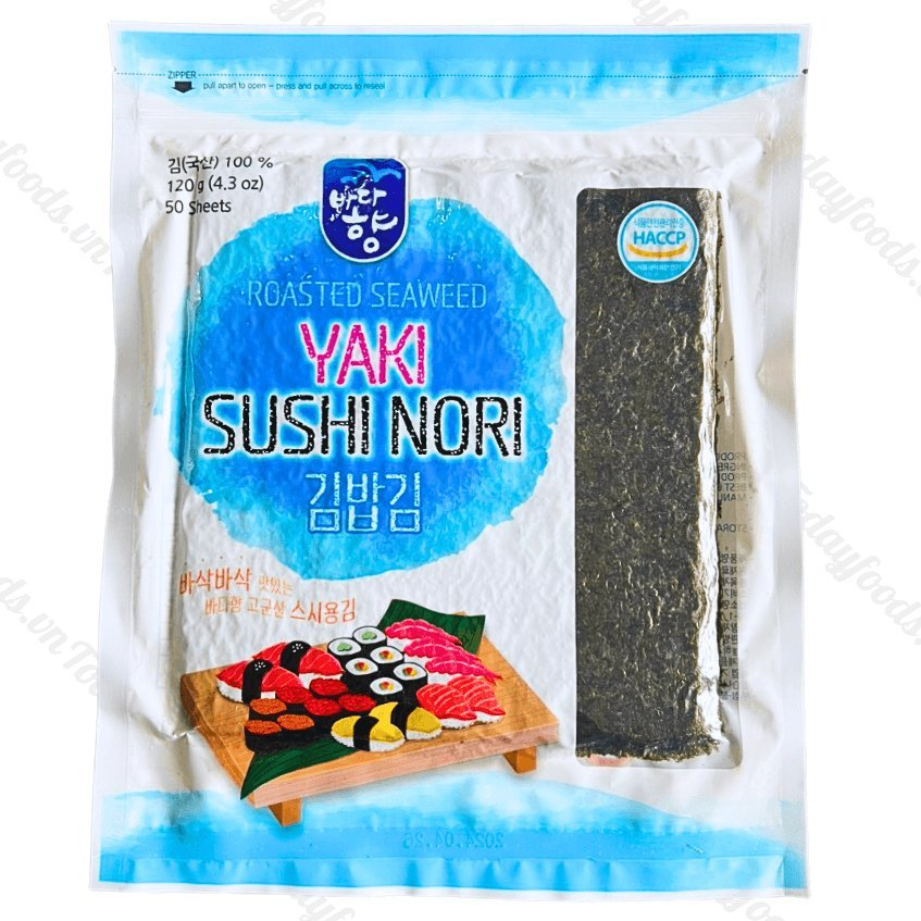 Yaki Sushi Nori rice roll seaweed 50 leaves / 100 leaves | Shopee ...