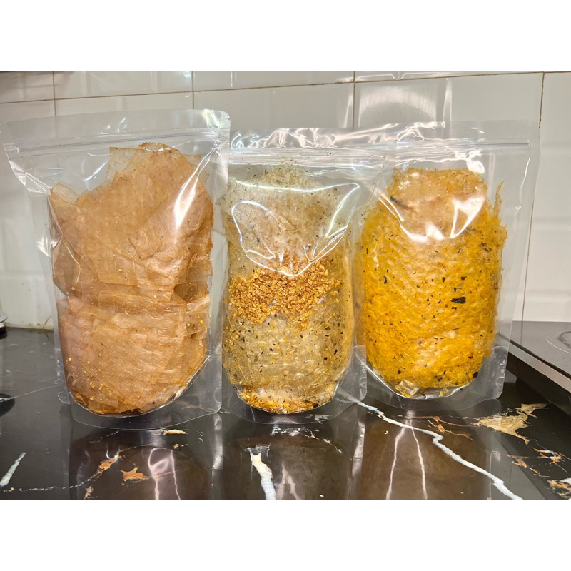 Combo 900gr 3Flavored Rice Paper (XKE Pungent, Garlic Salt Seaweed