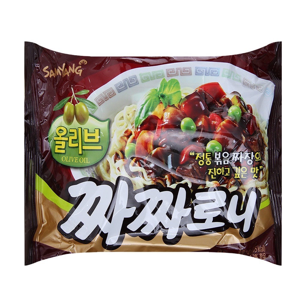 Samyang Olive Korean Black Soy Sauce Noodles 140g Shopee Philippines