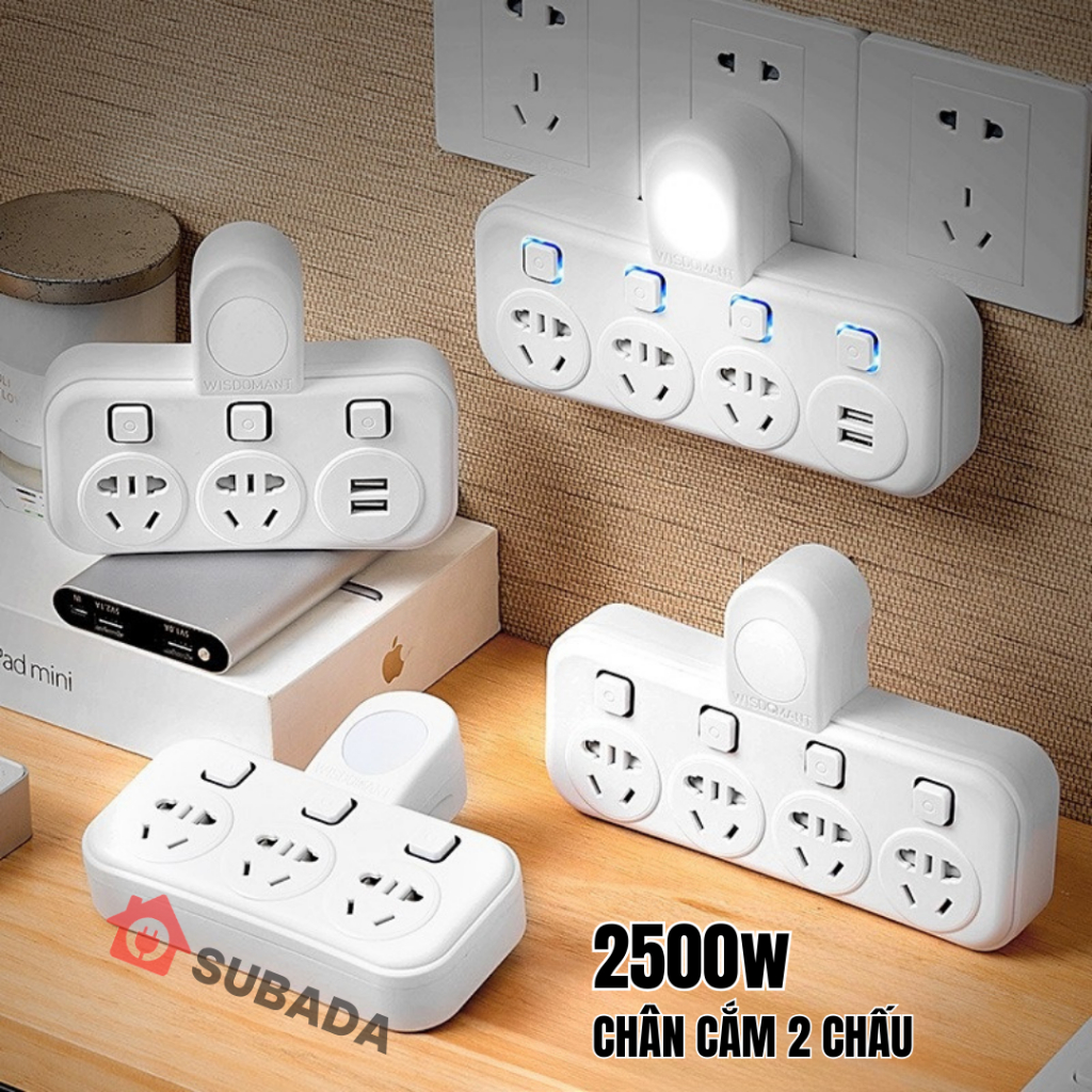 Subada 2500w smart multi-function power outlet, fireproof, shockproof ...
