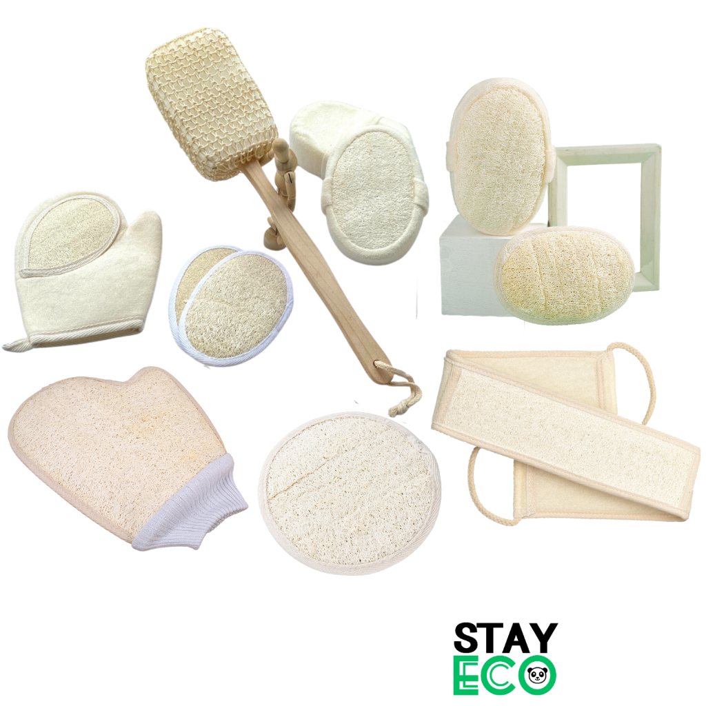 Stay Eco Exfoliating Loofah Multi Purpose Natural Material Used To