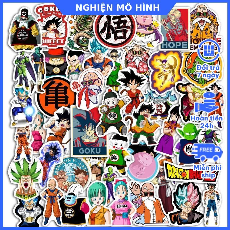 Dragon Ball waterproof sticker set of Dragon Ball character stickers ...