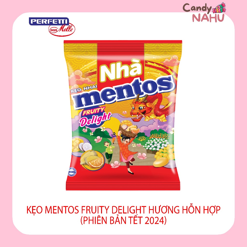 Mentos Fruity Delight Candy Mixed Flavor Orange Ginger and Mango Taro ...