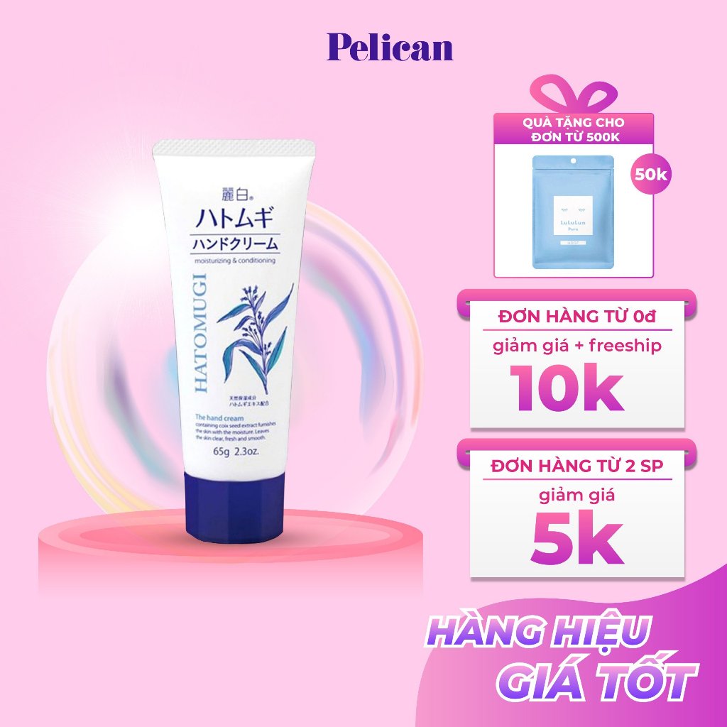Hatomugi Moisturizing & Conditioning The Hand Cream Japan 65g Shopee