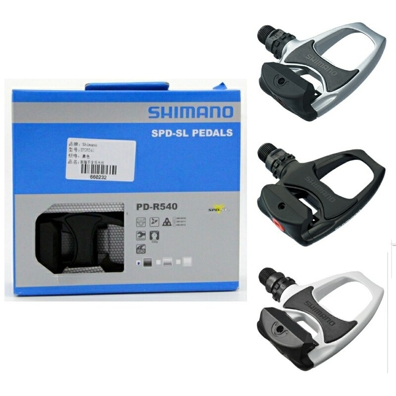 Shimano Tiagra PD- R540 Bicycle Pedal SPD-SL Self-Locking Fish Pedal ...