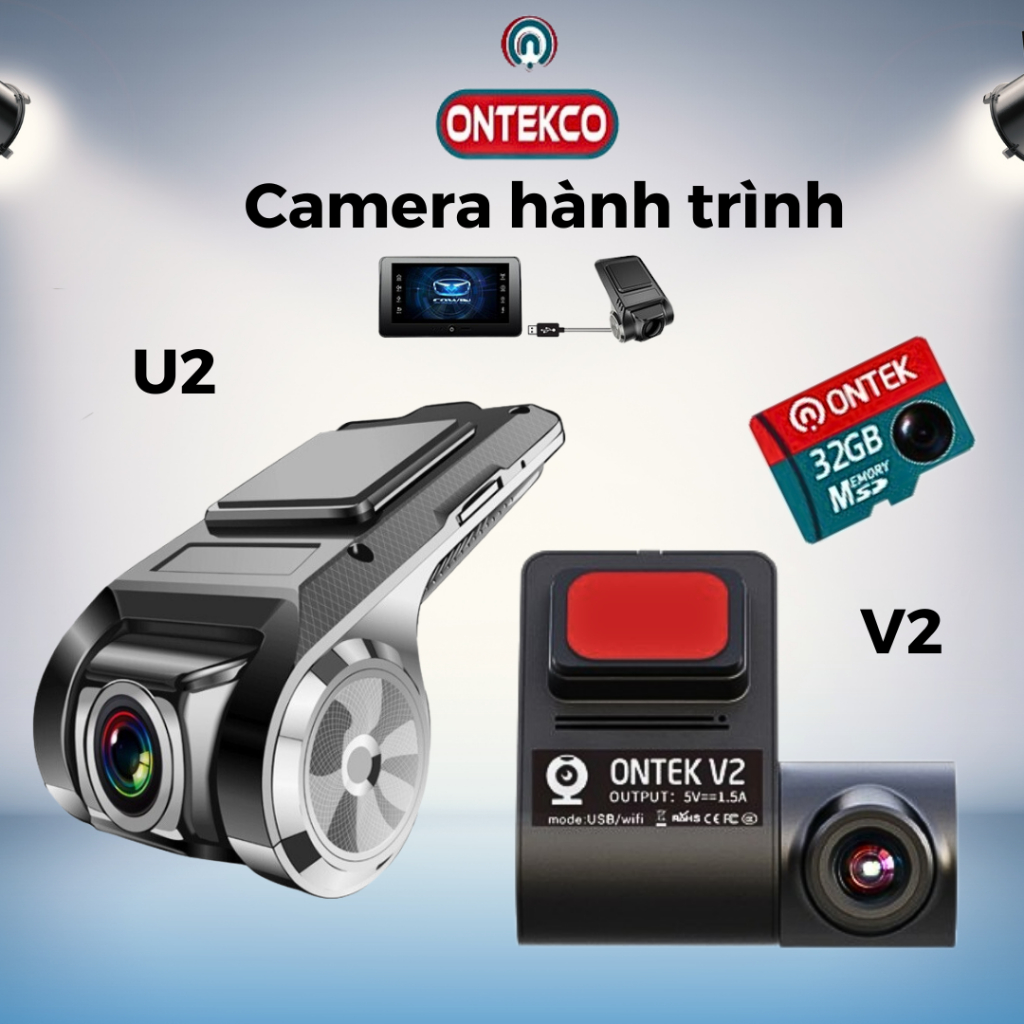 Ontekco U2 Car Dashcam Only Android / V2 Display Connects Android