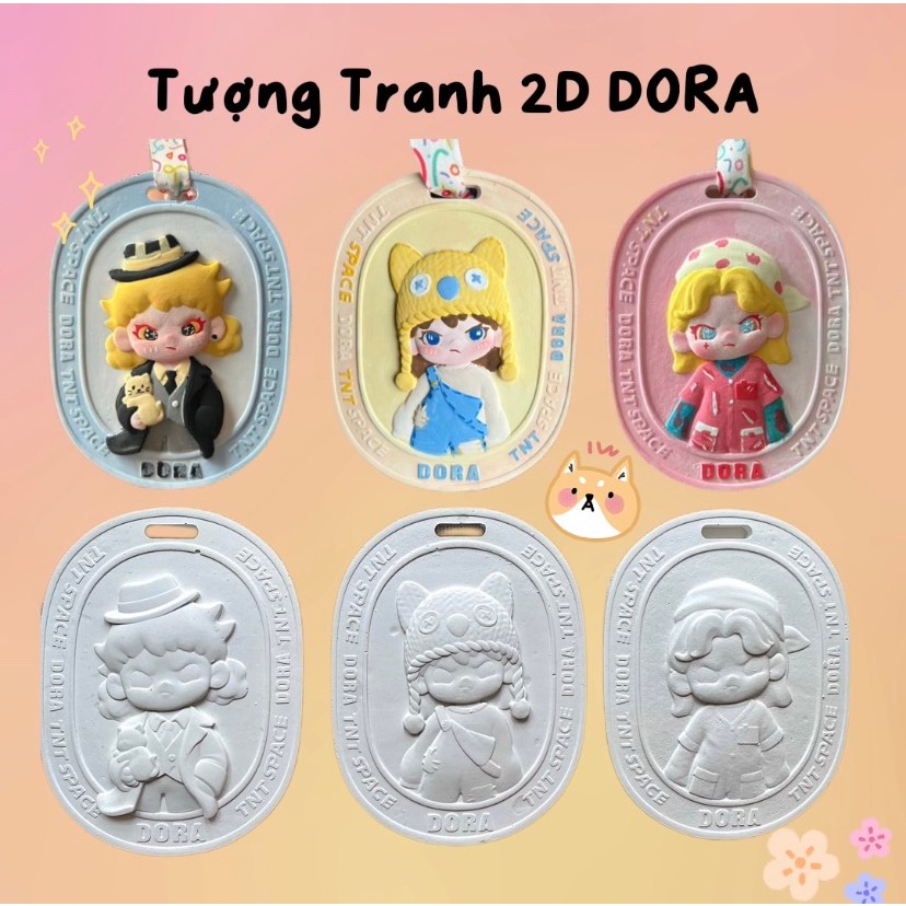 Plaster Statue 2D Painting Dora Blind Box Passionate Emotions Store ...