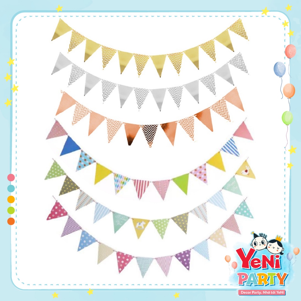Triangular flag strings decorate Birthdays, Parties, Grand Openings ...