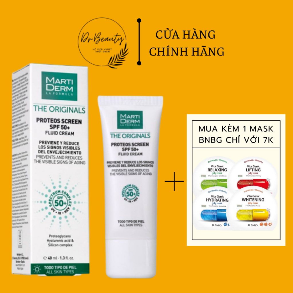 Martiderm The Proteos Screen SPF50 + sunscreen for oily, acne