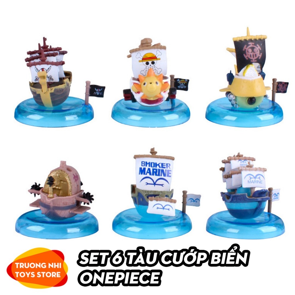 Set Of 6 Pirate Ships Onepiece 7cm - Onepiece Model | Shopee Philippines