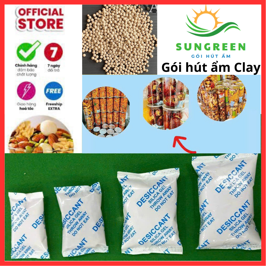 Food desiccant package weighing 1kg Clay type 5/10/20/100g Clay ...