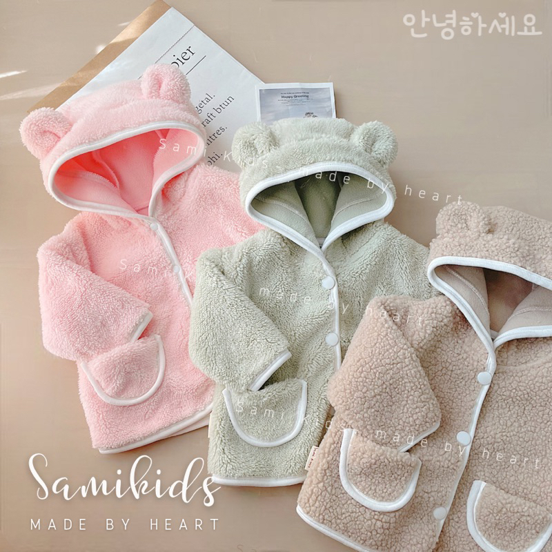 Jacket Fur For Baby Bear Ears Soft And Smooth 314kg Thick Shopee