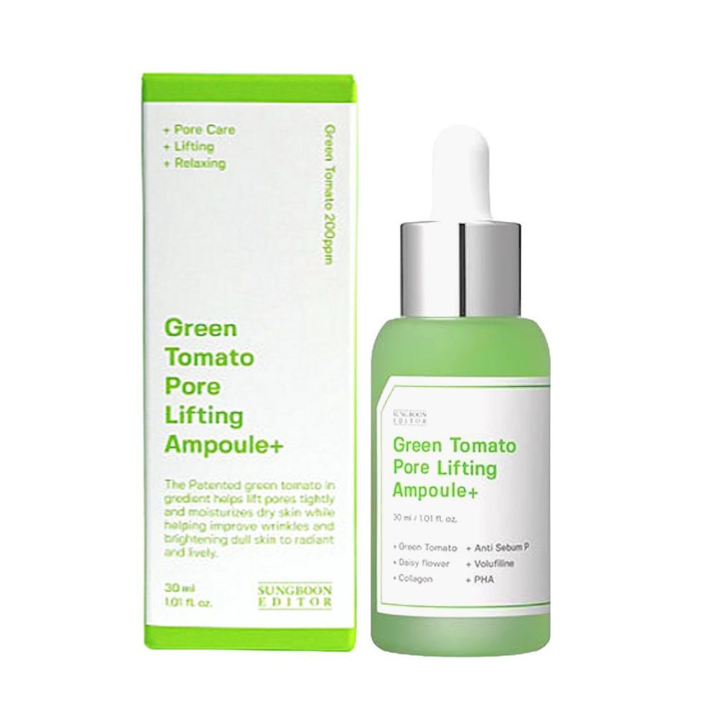 Sungboon Editor Green Tomato Pore Lifting Ampoule Serum + 30ml Korean