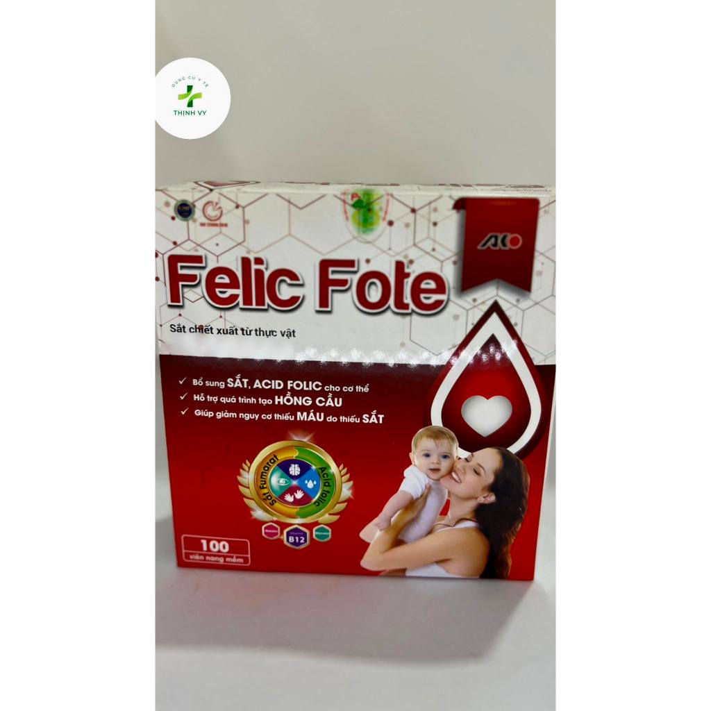 Felic fote supplements iron and folic acid, reduces iron deficiency ...