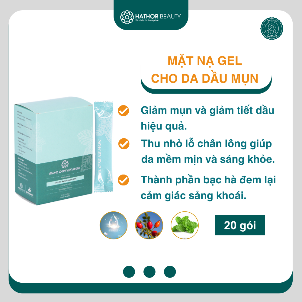 Hathor Beauty gelAlkaline Moisturizing Mask helps to brighten skin to