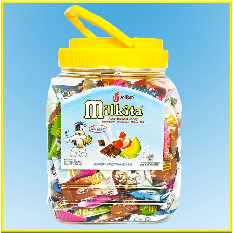 Milk Candy 200 Mixed Milkita Capsules (560g Jar) | Shopee Philippines