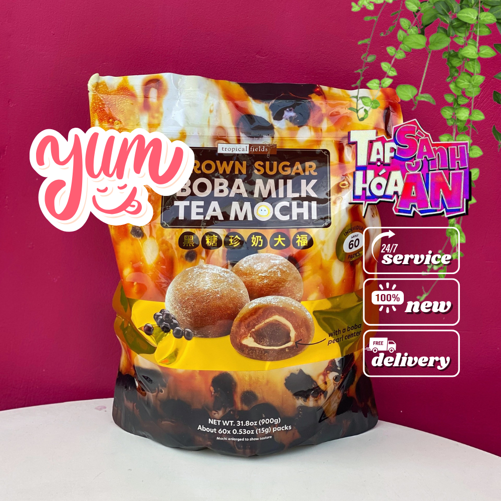 Mochi Brown Sugar Boba Milk Tea (Mochi Brown Sugar Boba Milk Tea