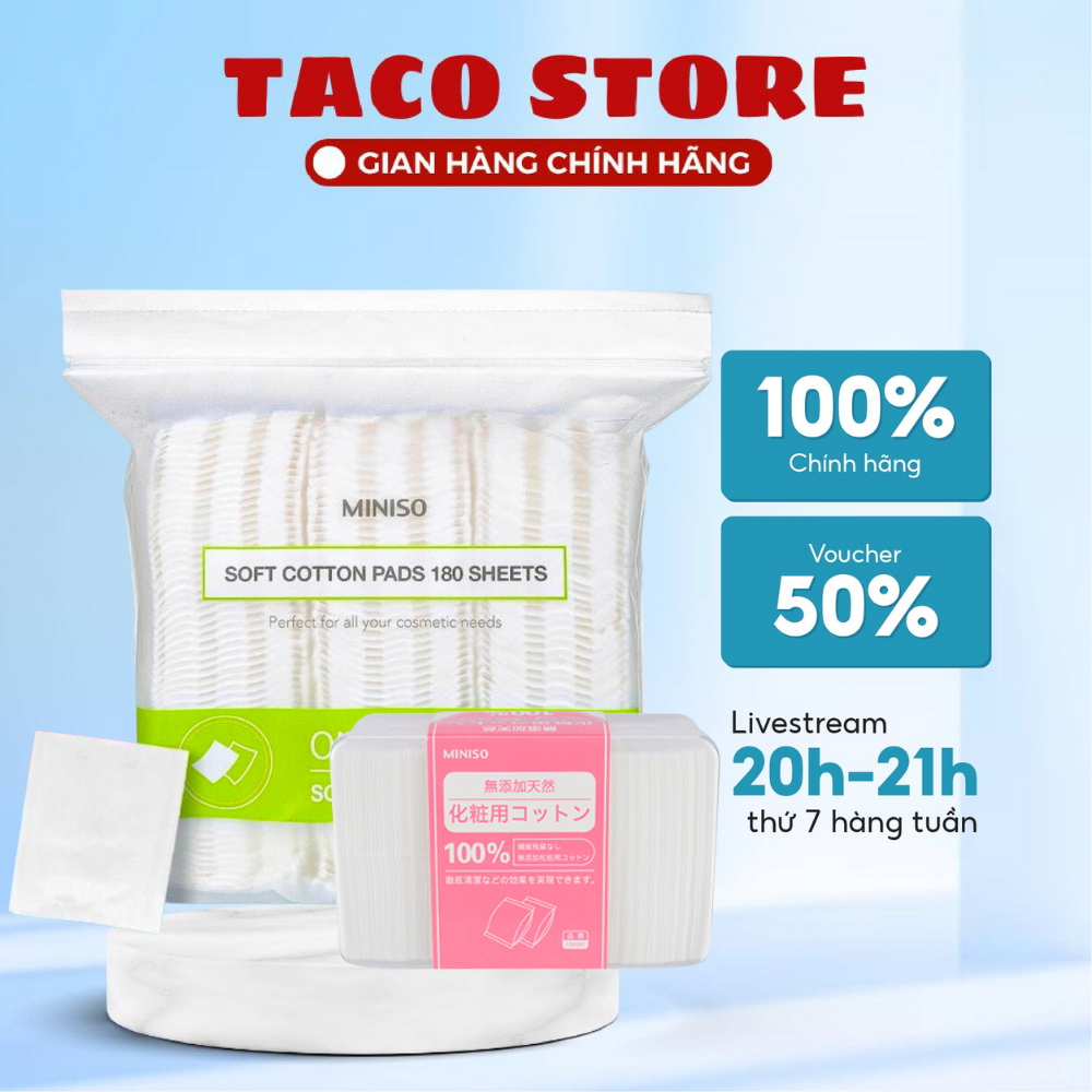 Japanese Miniso Cotton Pads MultiPurpose Soft Natural Cotton Pads