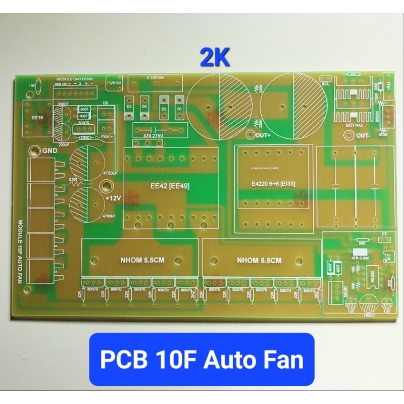 Pcb circuit 10Fet auto Fan with oscillator pcb | Shopee Philippines