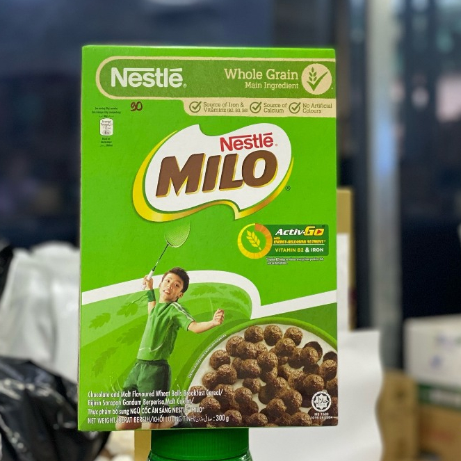 Nestle Milo Cereal Breakfast Cake Box 300g With Hcm Date T8 2024