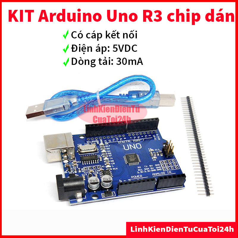Kit Arduino Uno R3 Atmega328P Chip Plug With Cable, R3 Chip Paste ...