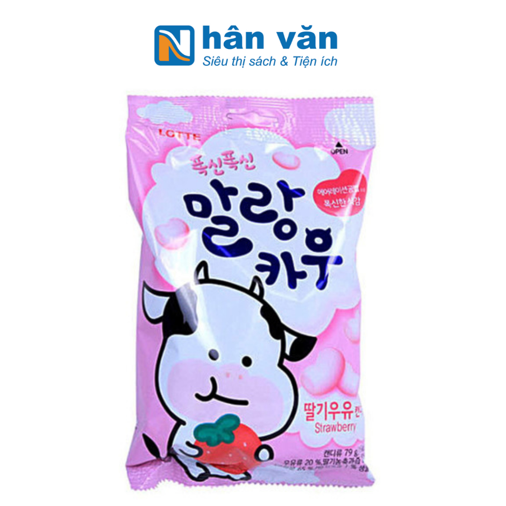Lotte Strawberry Malang Cow Milk Candy (79g) Shopee Philippines
