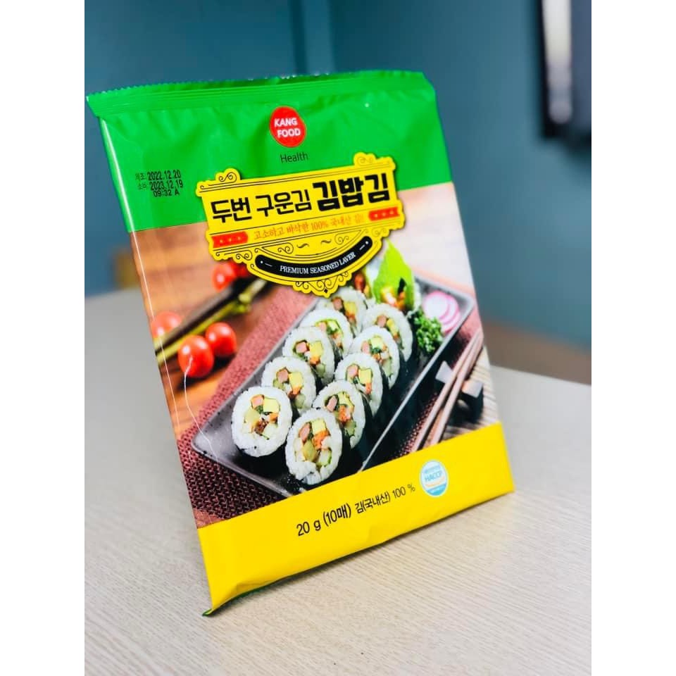 Seaweed Roll 10 Leaves Kang food-Needle kimbap Roll, 100% Natural Rice ...