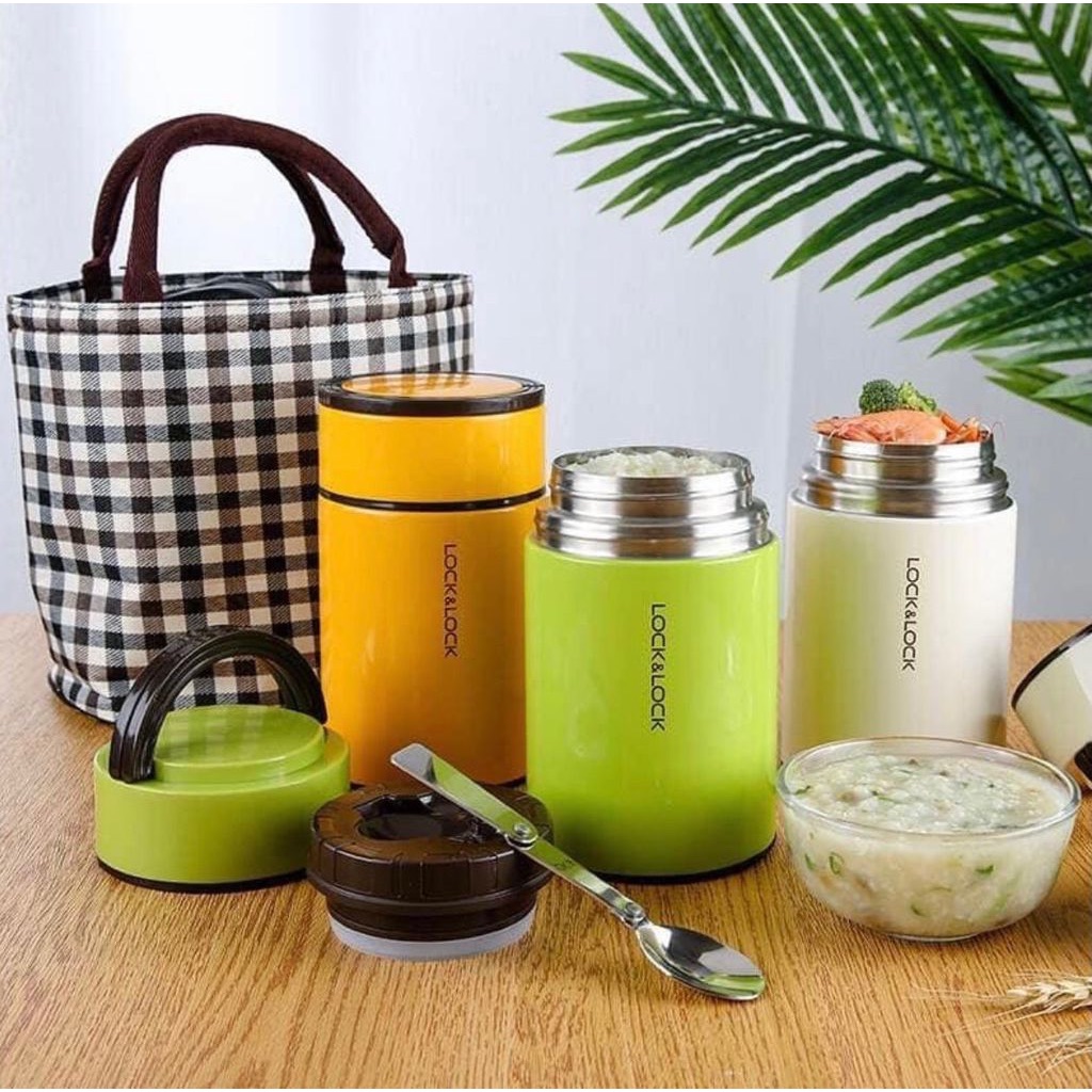 Column Food Jar LocknLock LHC8022 750ml porridge thermos - only blue ...