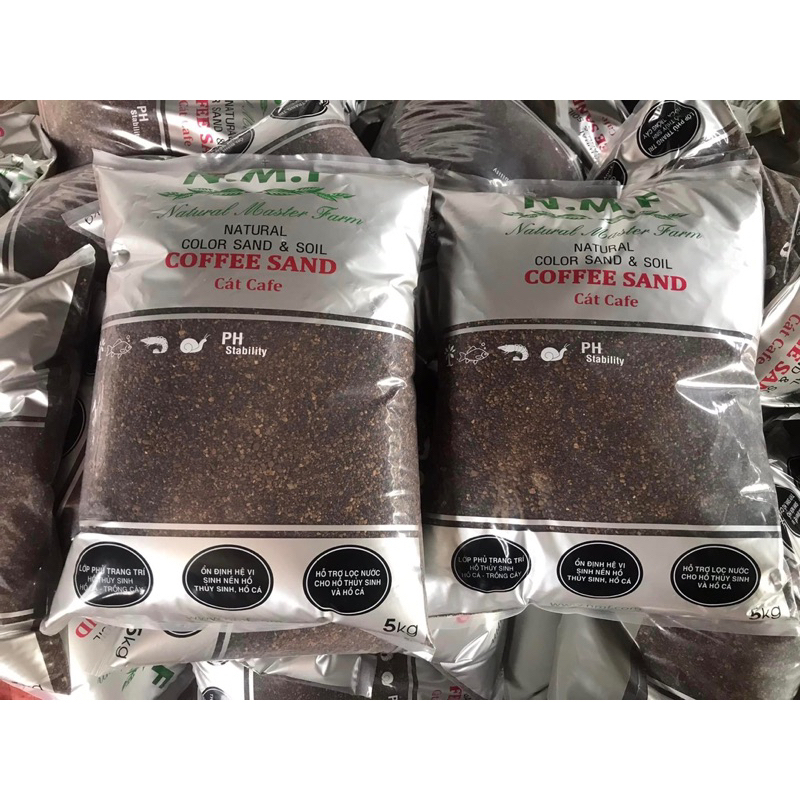 My Farm coffee sand covers the floor of fish tanks and aquariums