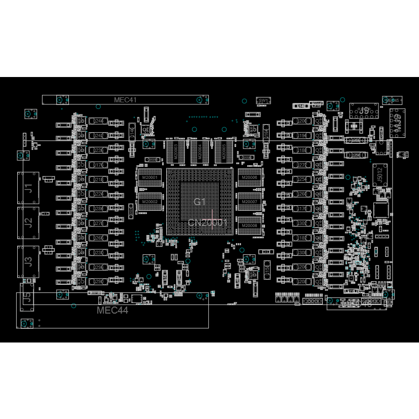 Boardview Gigabyte RTX 4080 GAMING OC 16GB Circuit Diagram (GV ...