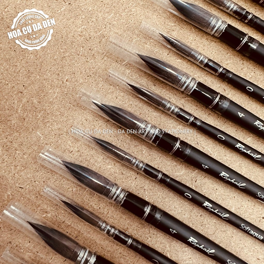 [Black Skin] Short Body Mop Raphael Brush Raphael Mini Softaqua 8056 Quill Mop Shopee