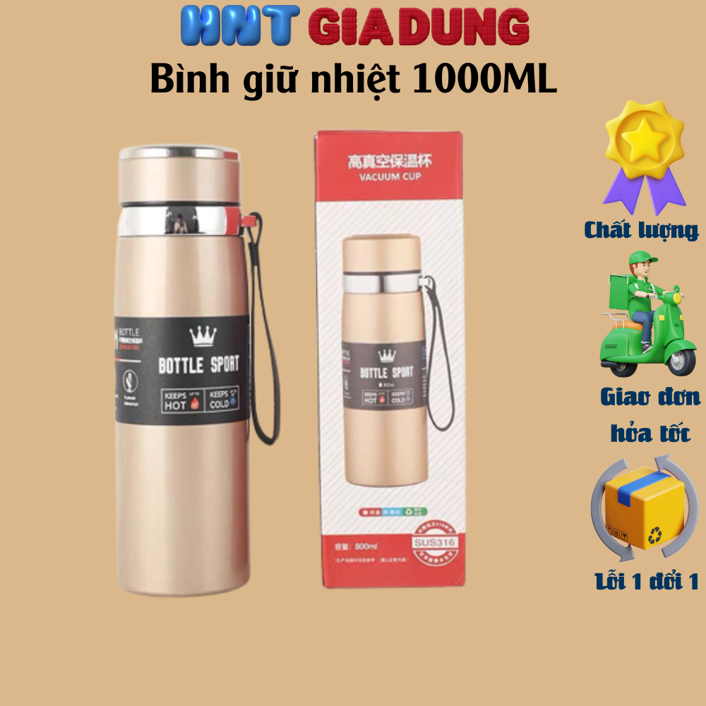2 Layers Of 304 Stainless Steel Thermos Flask, 1000m Hot And Cold Thermos Flask Shopee Philippines