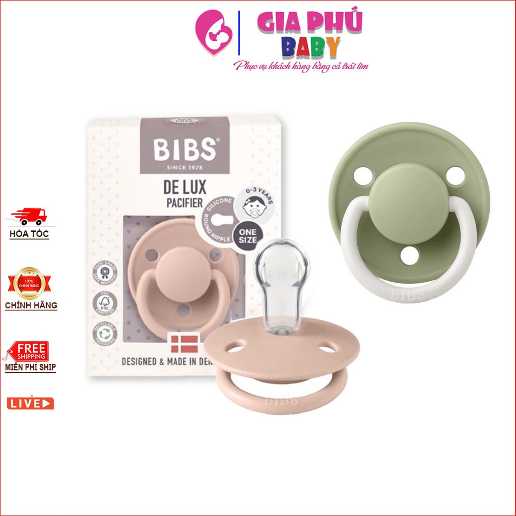 Pacifiers BIBS Silicon Denmark Genuine (For Babies 03 Years Old