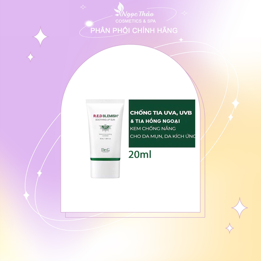 Dr _ G Sunscreen Wide Spectrum For Acne Skin Red Blemish Soothing Up