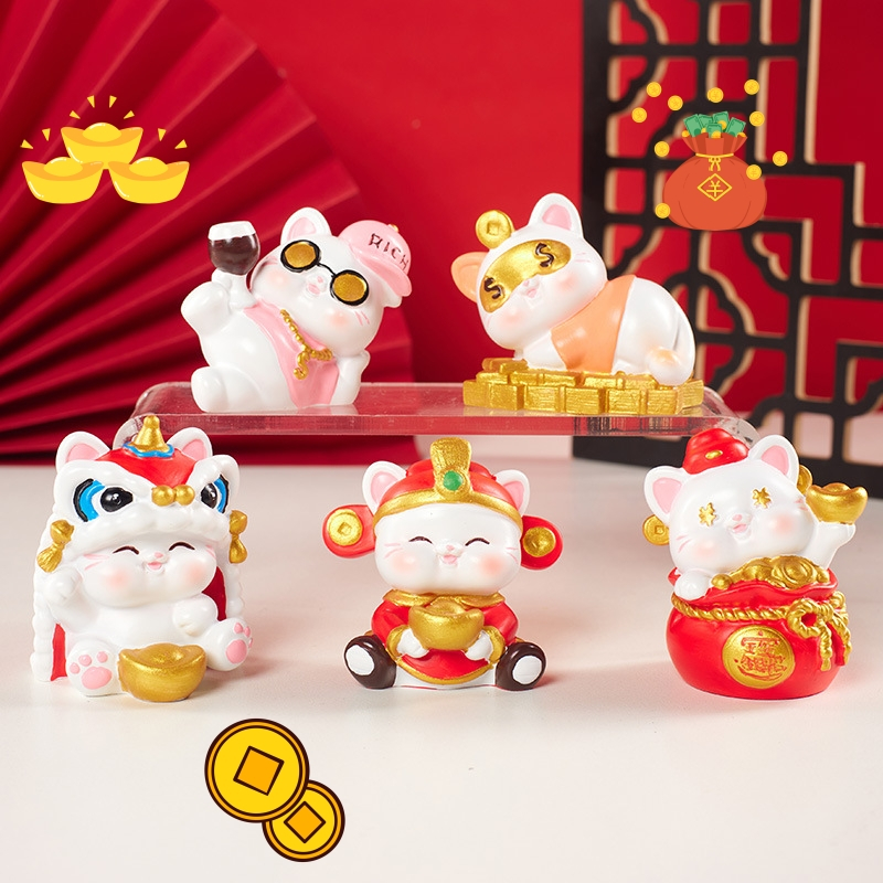 Lucky CATS - Blind box / Blind box Toy Model mini Cat Brings Luck And ...